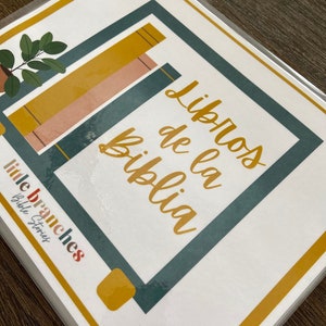 Libros de la Biblia en español para imprimir, libros cristianos para la educación en el hogar, libro de trabajo de los libros de la Biblia en español, lección de la escuela dominical