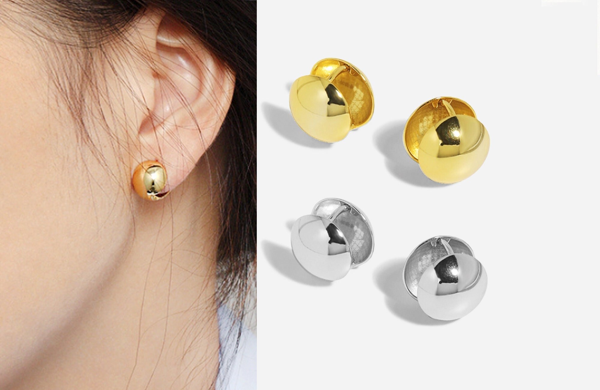Ball hug hotsell earrings