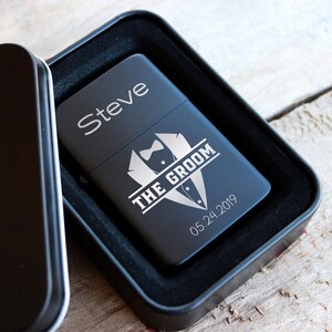 Personalized Engraved Groomsmen Lighter, Groomsmen Proposal, Personalized Groomsmen Gift, Custom Lighter Gift,Groomsman Gift, Groom Gift