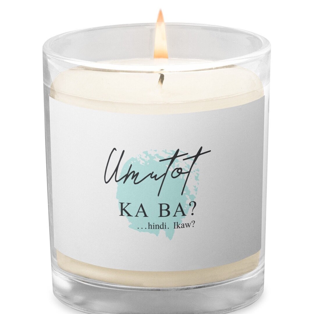 Umutot Ka Ba Funny Filipino Gifts, Humorous Tagalog Ideas Glass Jar Soy
