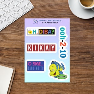 Kikay Ayos K Lang, O Sige Sabi Mo Eh, Oh Diba Noypi Humor Home Decor Art Gift, Ooh-2-10 Laptop Vinyl Decals Tagalog Sticker Vel