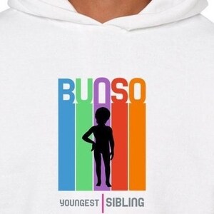Bunso (Youngest) Unisex Philippine Hoodie, Filipino Youngest Sibling, Tagalog Ate Kuya Clothing for Family Reunions, Pinoy Sweatshirt Gifts