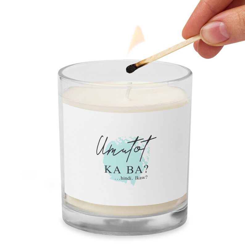 Umutot Ka Ba Funny Filipino Gifts, Humorous Tagalog Ideas Glass Jar Soy