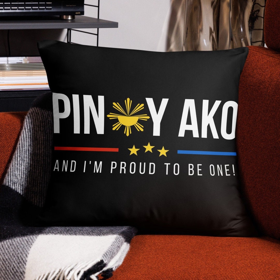 Pinoy Ako Cushion Cover Vibrant Expression of Your Filipino Etsy