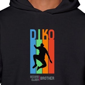 Diko (Second Elder Brother)  Filipino Sibling Tagalog Hoodie, Pinoy Family Reunion Clothing for Him, Ate Kuya Sweatshirt Gift Ideas for All