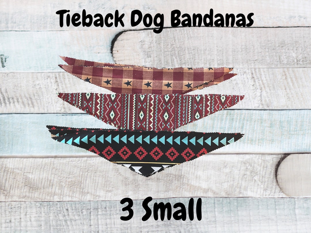 3 Western Theme Tieback Dog Grooming Bandanas Dog Groomers Etsy