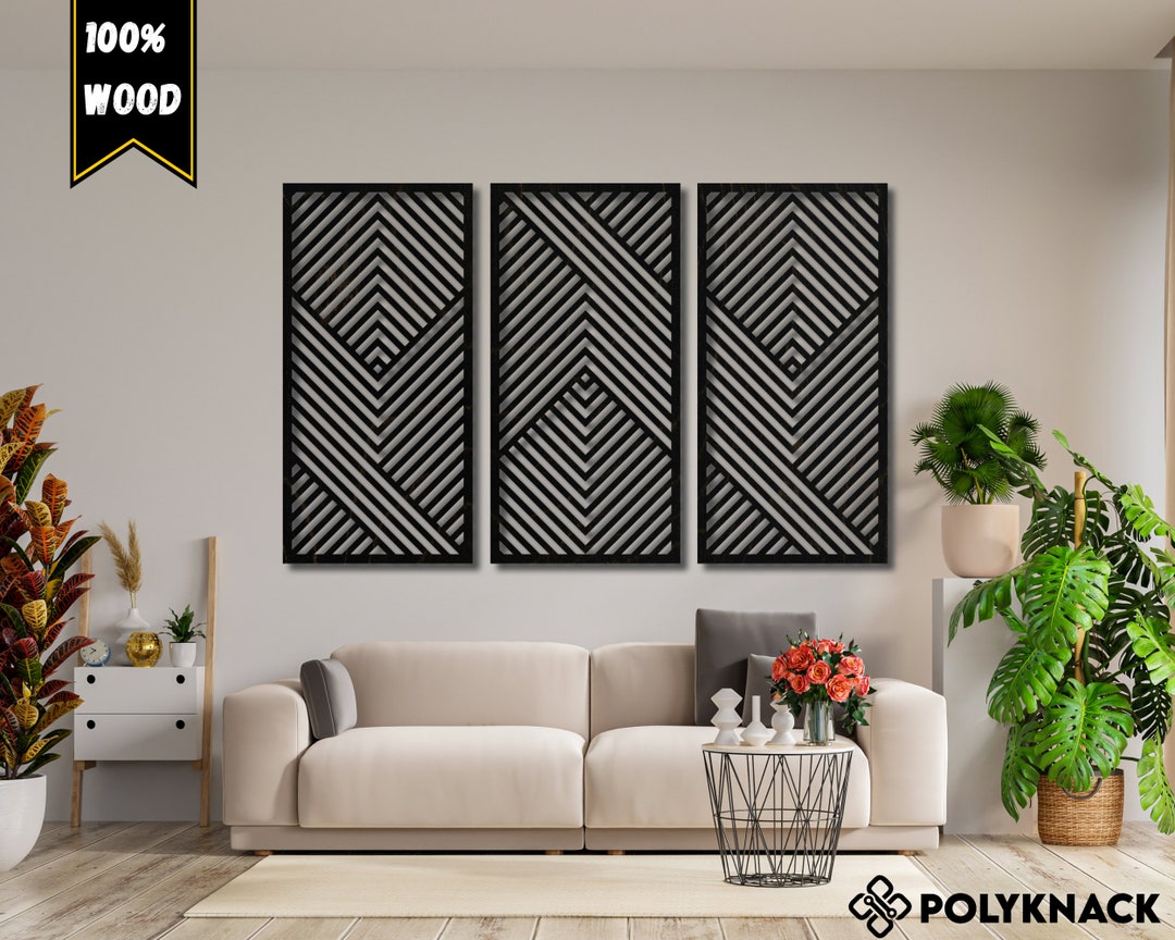 Wall Decor Wood Abstract Bedroom Wall Decor Over the Bed Etsy