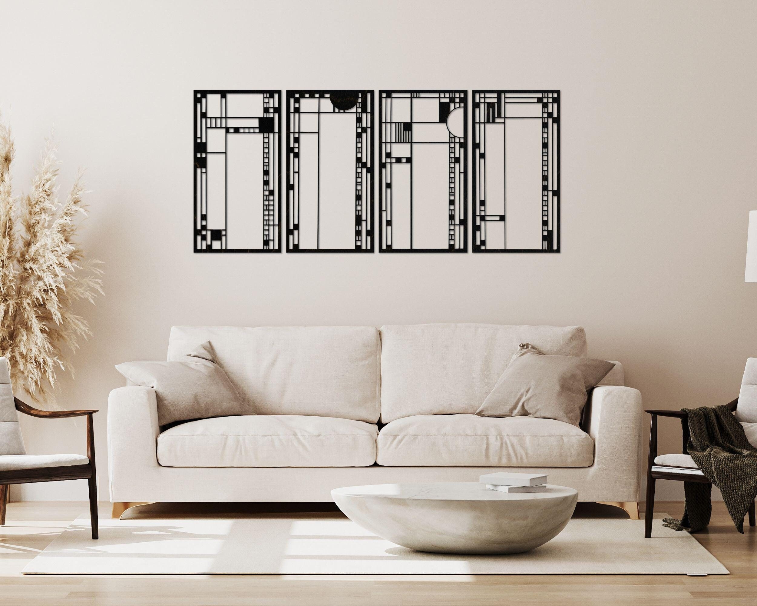 Framed Vintage Frank Lloyd Wright - Etsy