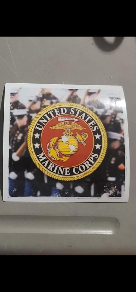 USMC Stickers Etsy