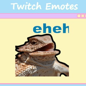 Śmiejący się jaszczurkowy mem animowany emotikon dla Twitch, Youtube, Discord