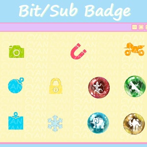 Breath of the Wild Abilities Bit/Sub Badges for Youtube/Twitch/Discord
