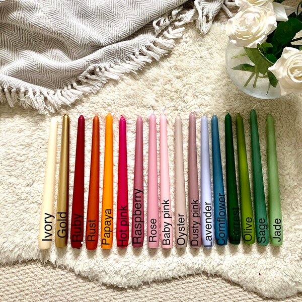 Taper Candles Etsy UK