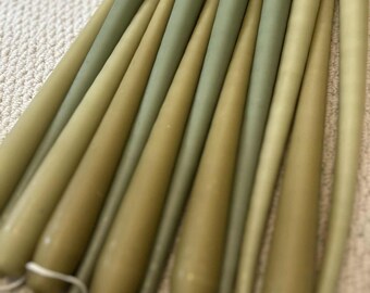 Imperfect Taper Candles: 12 Inch, Non-Drip Dinner Candles, Random Color Mix, Seconds