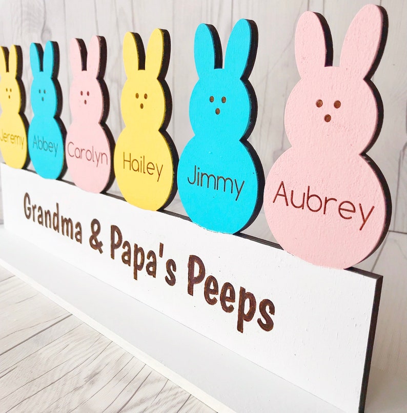 Peeps Sign Easter Peeps SVG Sign - Peeps Easter Sign for Cutting Machines - SVG ...