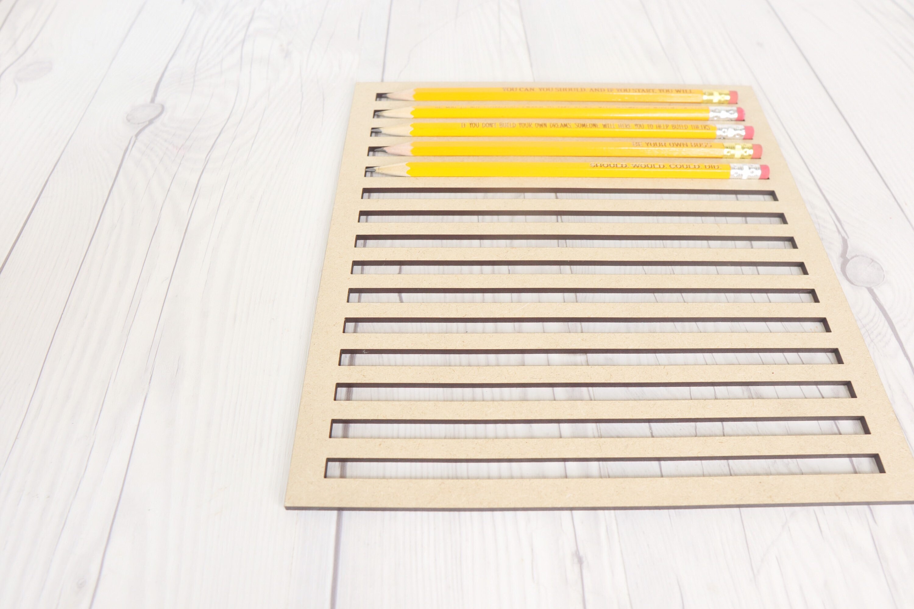 Pencil Jig SVG for No. 2 Pencils Digital File for Engraving Etsy