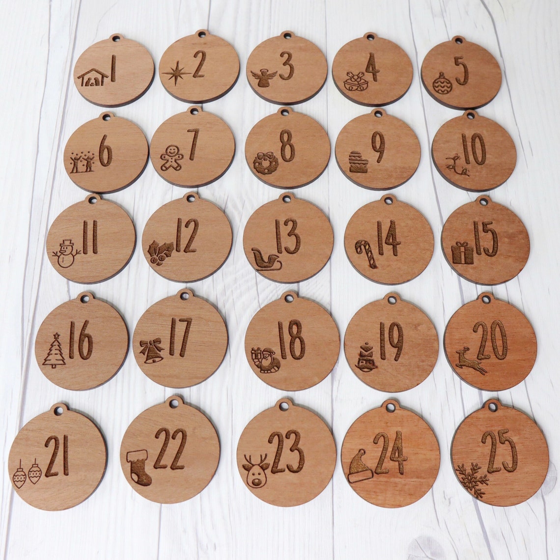 Christmas Countdown Digital File SVG Christmas Laser File Etsy