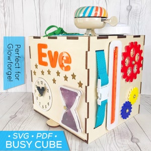 Busy Cube SVG - Digital File for Busy Cube - Digital File for Glowforge