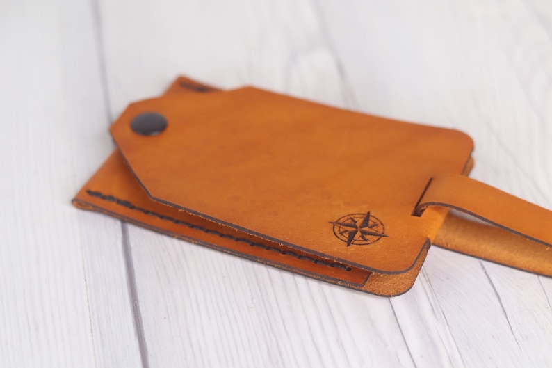 Leather Luggage Tag SVG Digital File for Luggage Tag Etsy