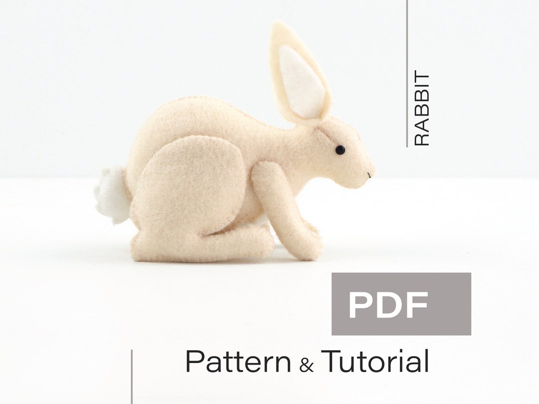 Felt Rabbit Sewing Pattern & Tutorial: DIY Woodland Mobile (PDF) - Etsy