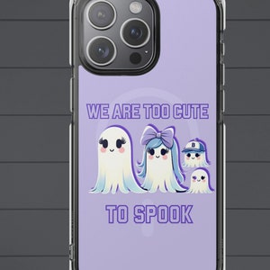 Halloween iPhone® Magnetic Clear Impact Cases, Ghost iPhone Case, Christmas Gift Phone Case, Custom Phone Case Gift for Her