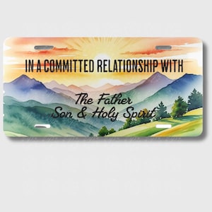 Religious License Plate PNG, Religious Cross License Plate Design PNG, Christian Affirmation Digital Download PNG, God License Plate png
