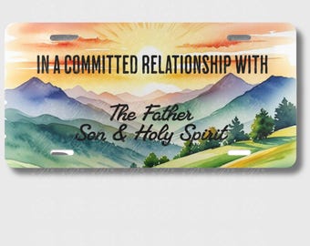 Religious License Plate PNG, Religious Cross License Plate Design PNG, Christian Affirmation Digital Download PNG, God License Plate png