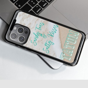 PERSONALIZED iPhone® Magnetic Clear Impact Cases, Beach iPhone® Case, Christmas Gift Phone Case, Custom Phone Case Gift for Her