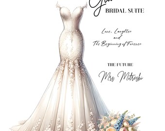 Bride’s Suite Poster Stylish Wedding Decoration for the Groom’s Getting Ready Space Wedding Day Decor Groom’s Suite Posters Groomsmen lounge