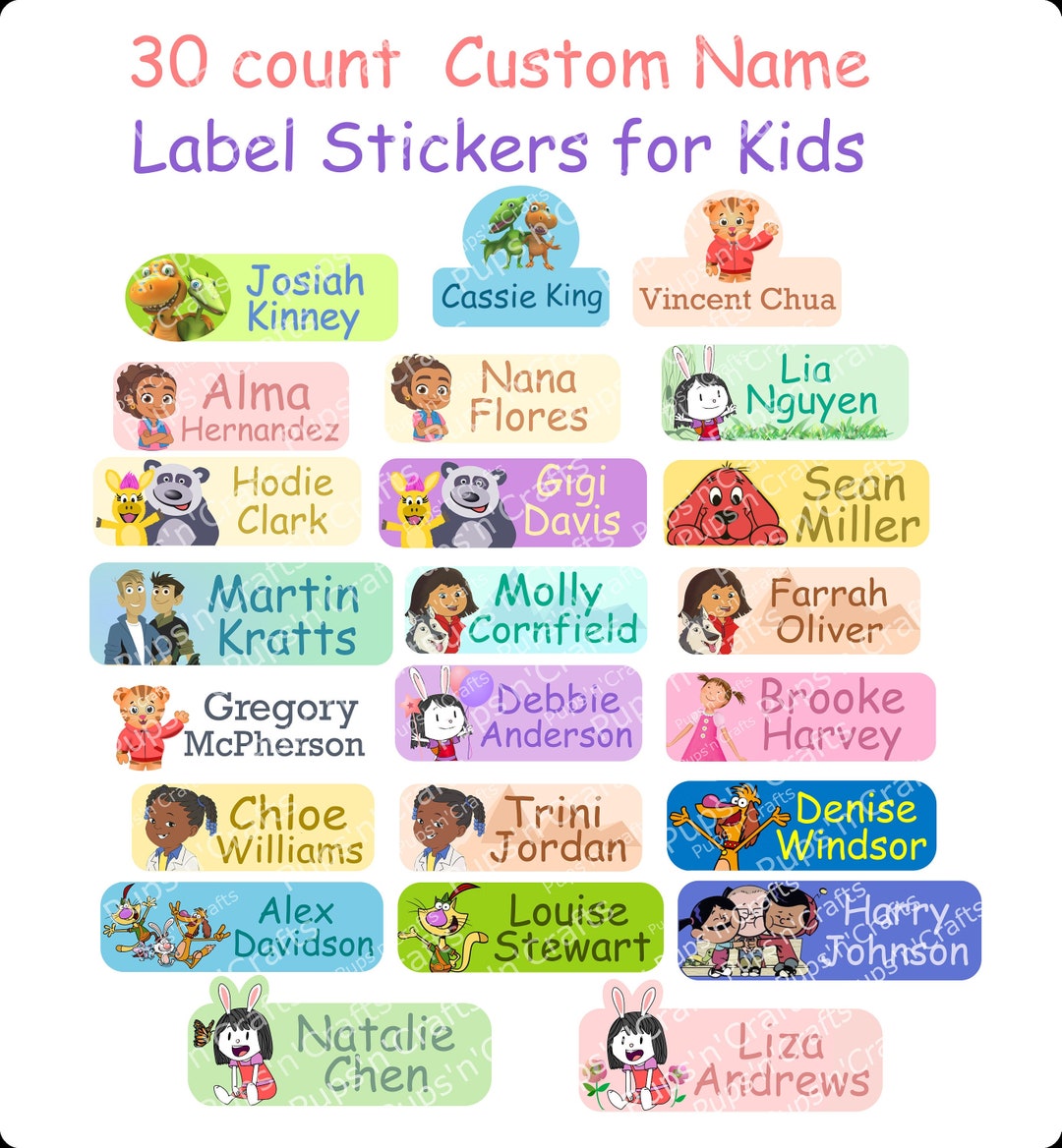 The BEST Personalized Name Labels for Kids at School and Daycare!