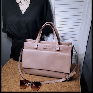 Kate Spade Leather and Suede Shoulder Bag Kate Spade Handbag Kate Spade Pebble Leather Bag Kate Spade Purse