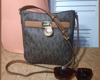 Michael Kors Hamilton Traveler Michael Kors Crossbody Michael Kors Brown Logo Bag  Michael Kors Shoulder Bag