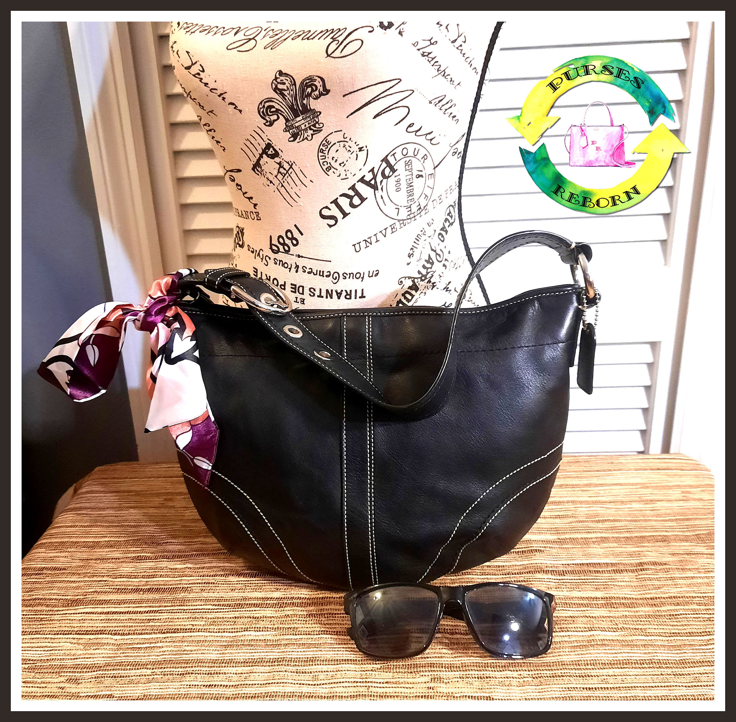 Coach Soho Hobo F10908 Coach Leather Hobo Coach Black Leather Bag 