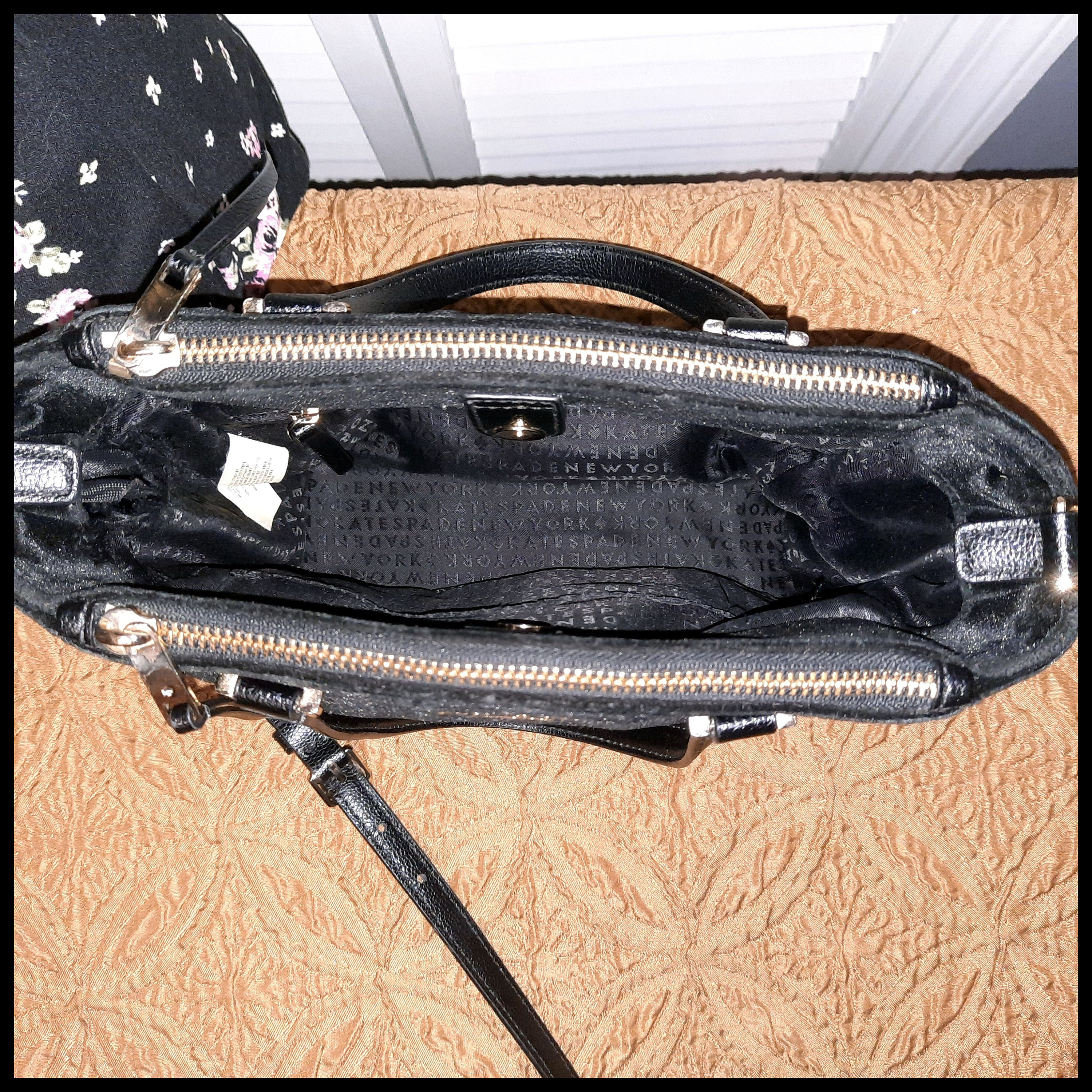 Kate Spade Black Velvet Crossbody Kate Spade Shoulder Bag