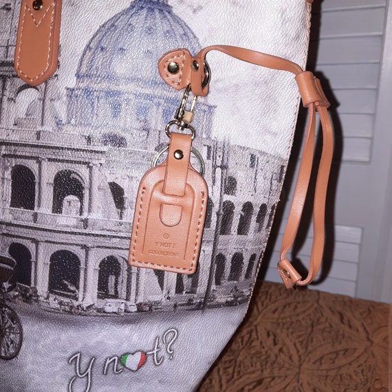 Y Not? Shopping Tote Italian Purse Y Not Handbag … - image 4