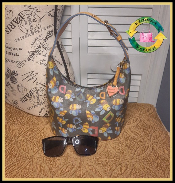 Dooney and Bourke Bumble Bee Small Bucket Bag Vint