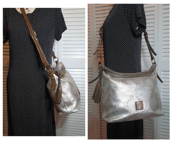 Dooney & Bourke Leather Python Inspired Crossbody… - image 2