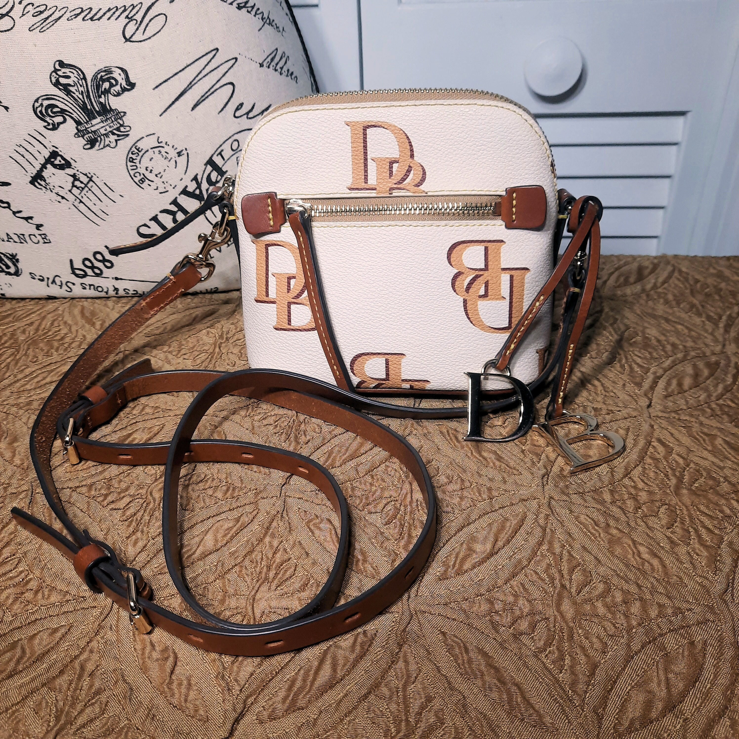 Dooney and bourke monogram satchel sale