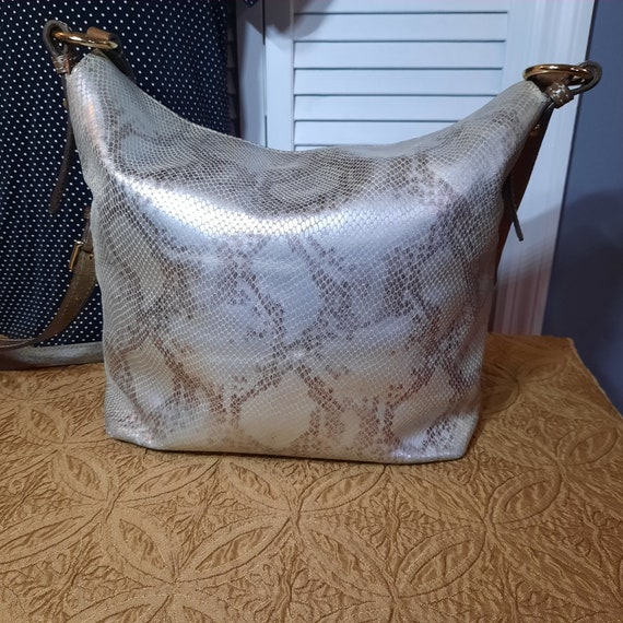 Dooney & Bourke Leather Python Inspired Crossbody… - image 3