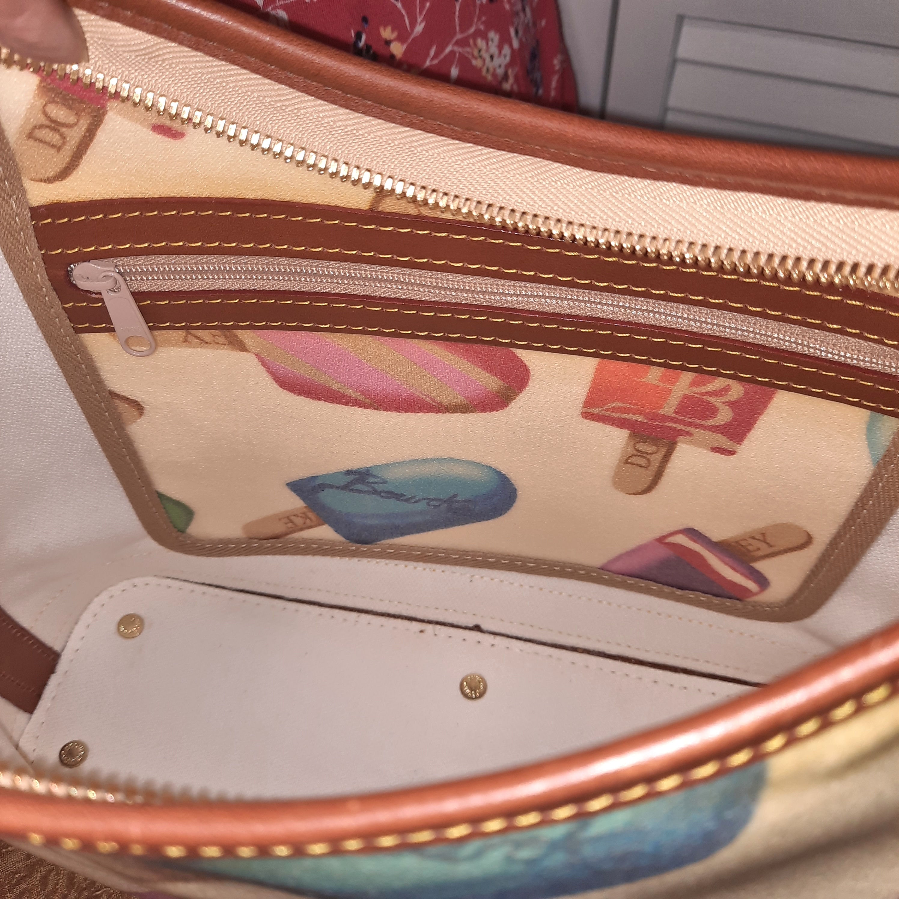 Vintage Dooney & Bourke Popsicle Hobo Shoulder Bag Dooney and Bourke