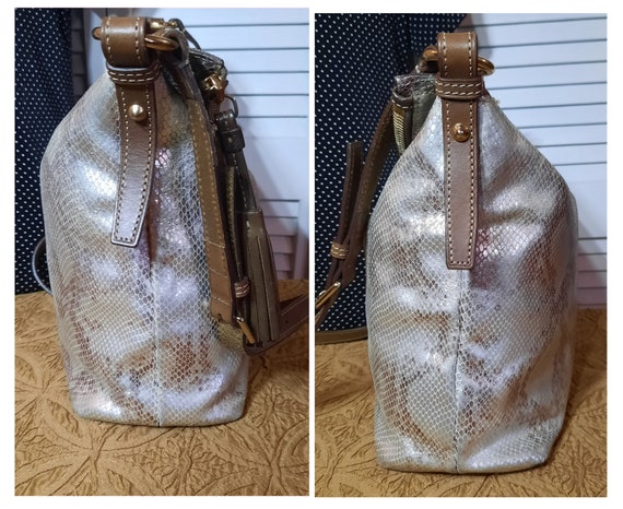 Dooney & Bourke Leather Python Inspired Crossbody… - image 6