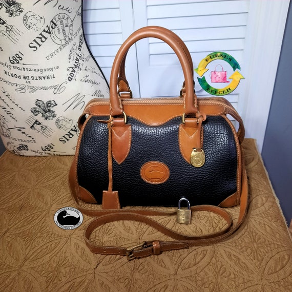 Dooney & Bourke Gladstone Black /Tan Dooney and Bo