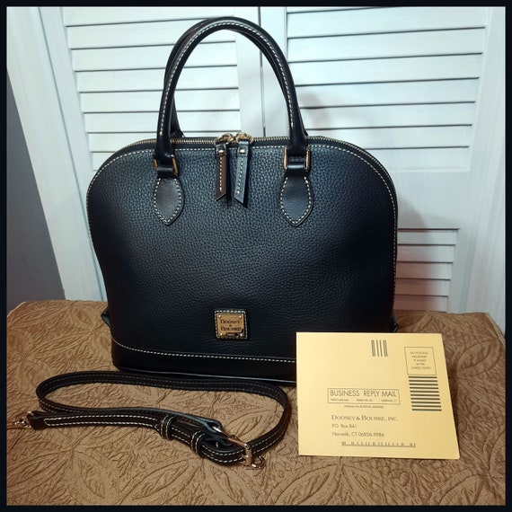 Dooney & Bourke Black Zip Zip Satchel with Regist… - image 2