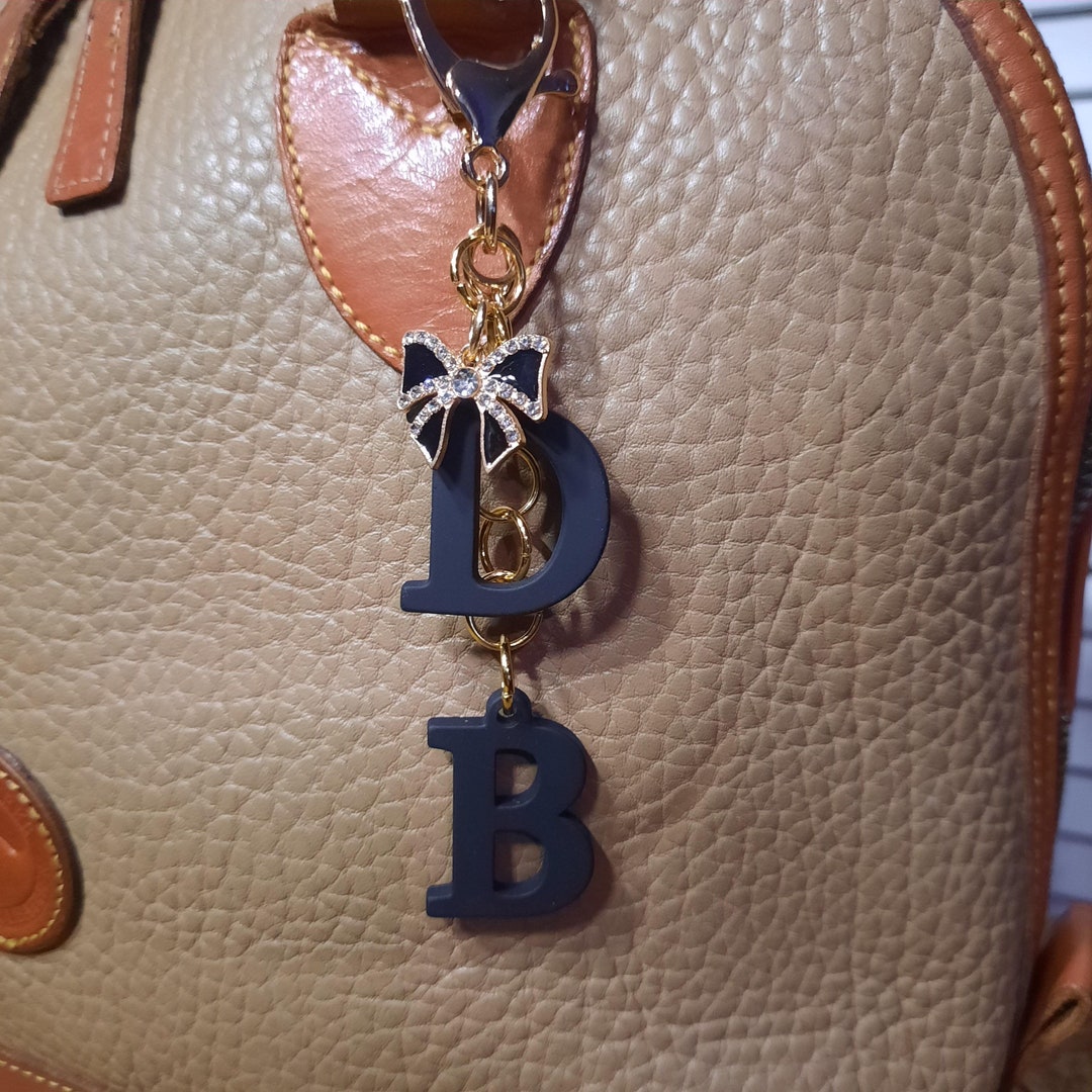 Dooney & Bourke Style Bag Charm Black D and B Letters With Black and ...