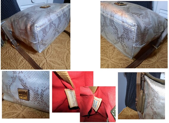 Dooney & Bourke Leather Python Inspired Crossbody… - image 7