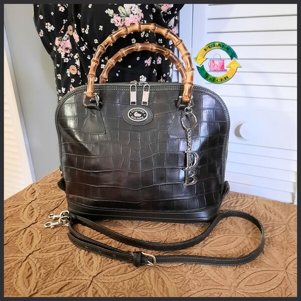 Dooney and Bourke Crocodile Leather Zip Zip Satchel Dooney and Bourke Bayou Satchel Dooney and Bourke Shoulder Bag Dooney Bourke Leather Bag