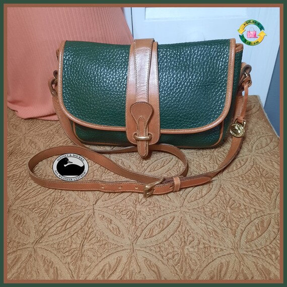 DOONEY & BOURKE COATED CANVAS EVA LEXI CROSSBODY KELLY GREEN XV400KL  MSRP $98