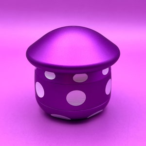 マッシュルームグラインダー、パープルハーブクラッシャー、かわいいガーリーグラインダー