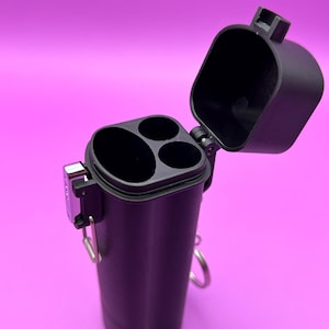 Flip-Top Joint Case with Lock | Lighter Holder (Black)