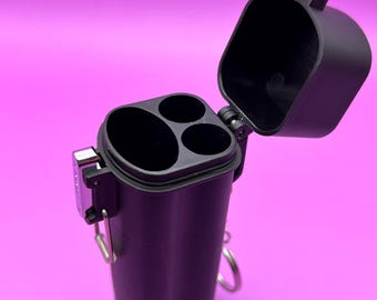 Flip-Top Joint Case med Lås | Tändarhållare (Svart)