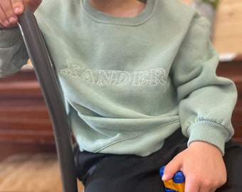 Personalized toddler crewneck sweatshirt
